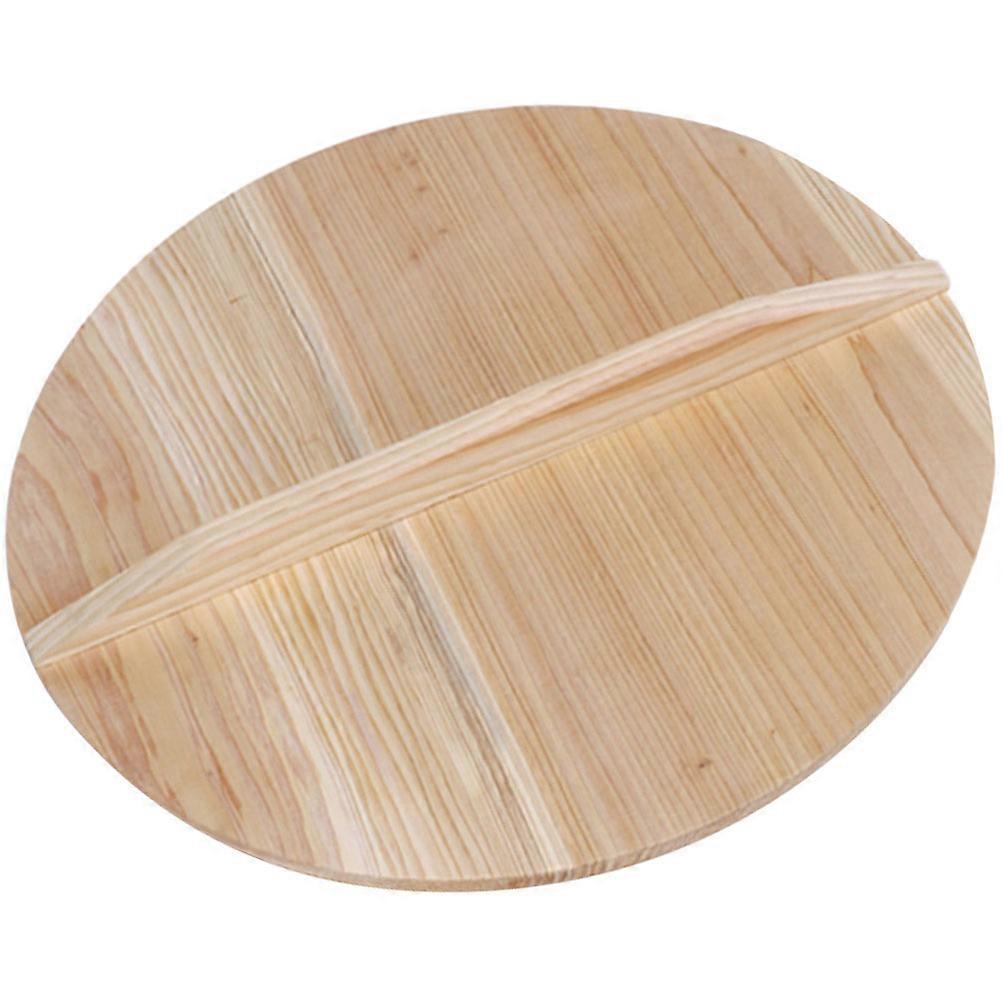 Natural Wood Pot Lid Cover for Wok and Baking – Heat Resistant Kitchen Tool, Diameter Design for Cooking and Frying