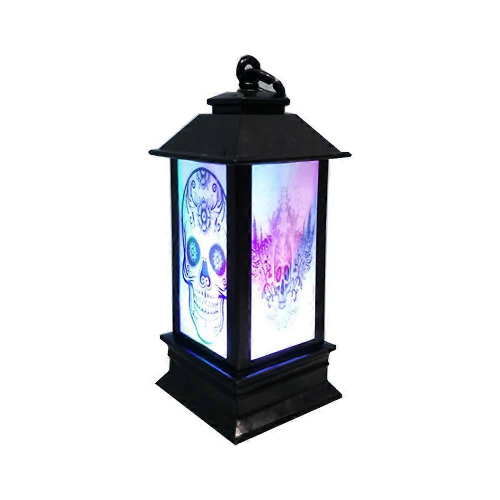 2pcs Halloween Skull Pattern LED Night Lamp for Party Home Bar