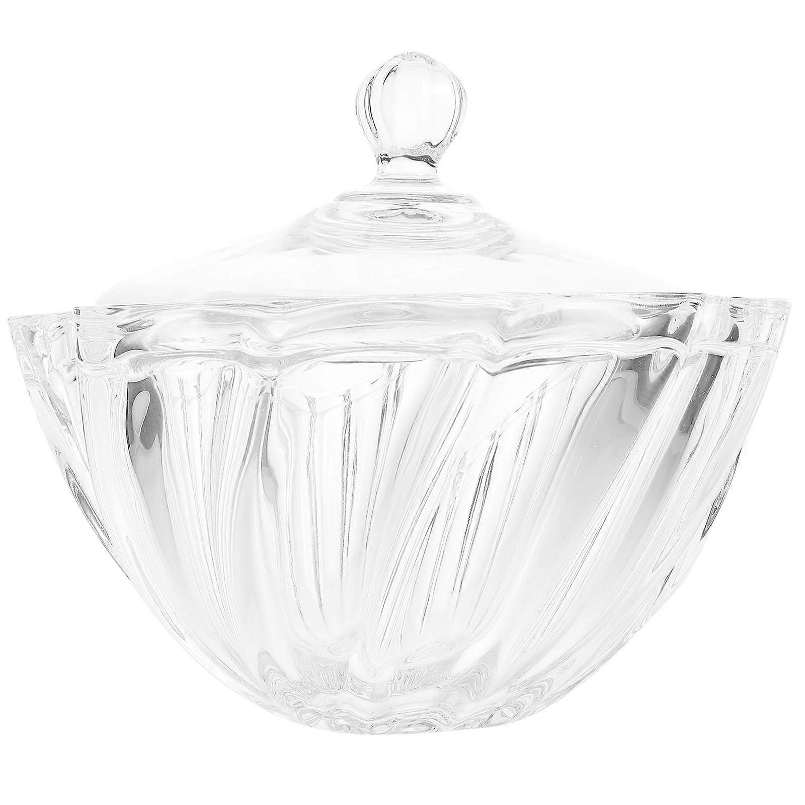 Vintage Candy Jar Glass Jar With Glass Lid For Individual Users 7.47X7.47X6.48in Storage 1Pack