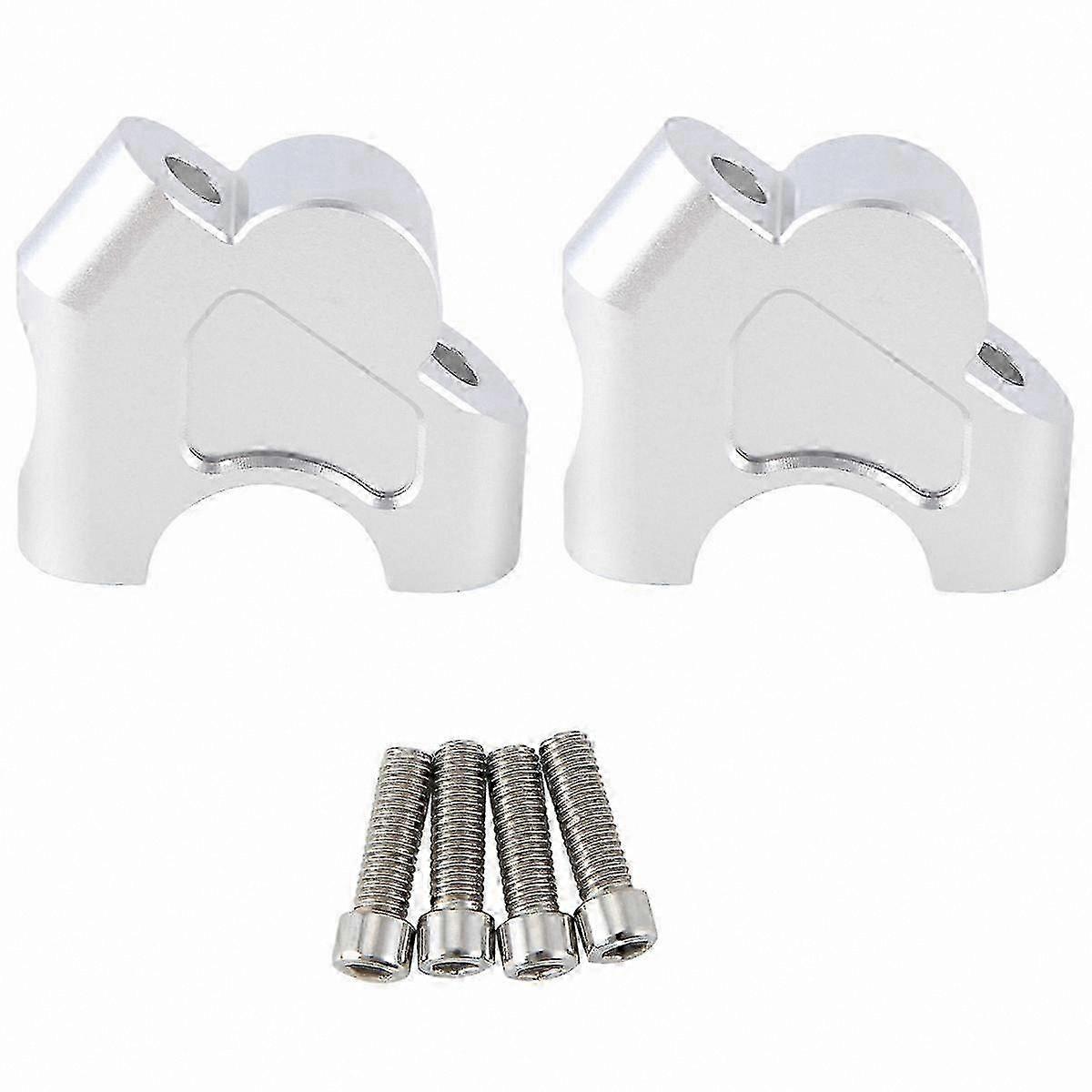 Handlebar Riser Mount for Motorcycles - Compatible with Nx400 Nx500 Models - Silver Handle Bar Lift Accessory