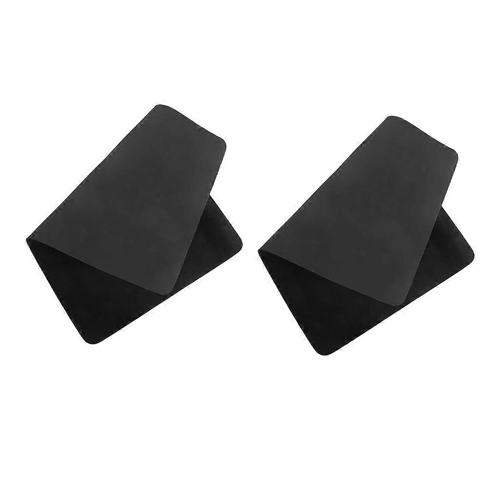 Black Cloth Magician Mat for Close Up Tricks and Party Entertainment 2pcs Non Slip Surface Enhances Performance