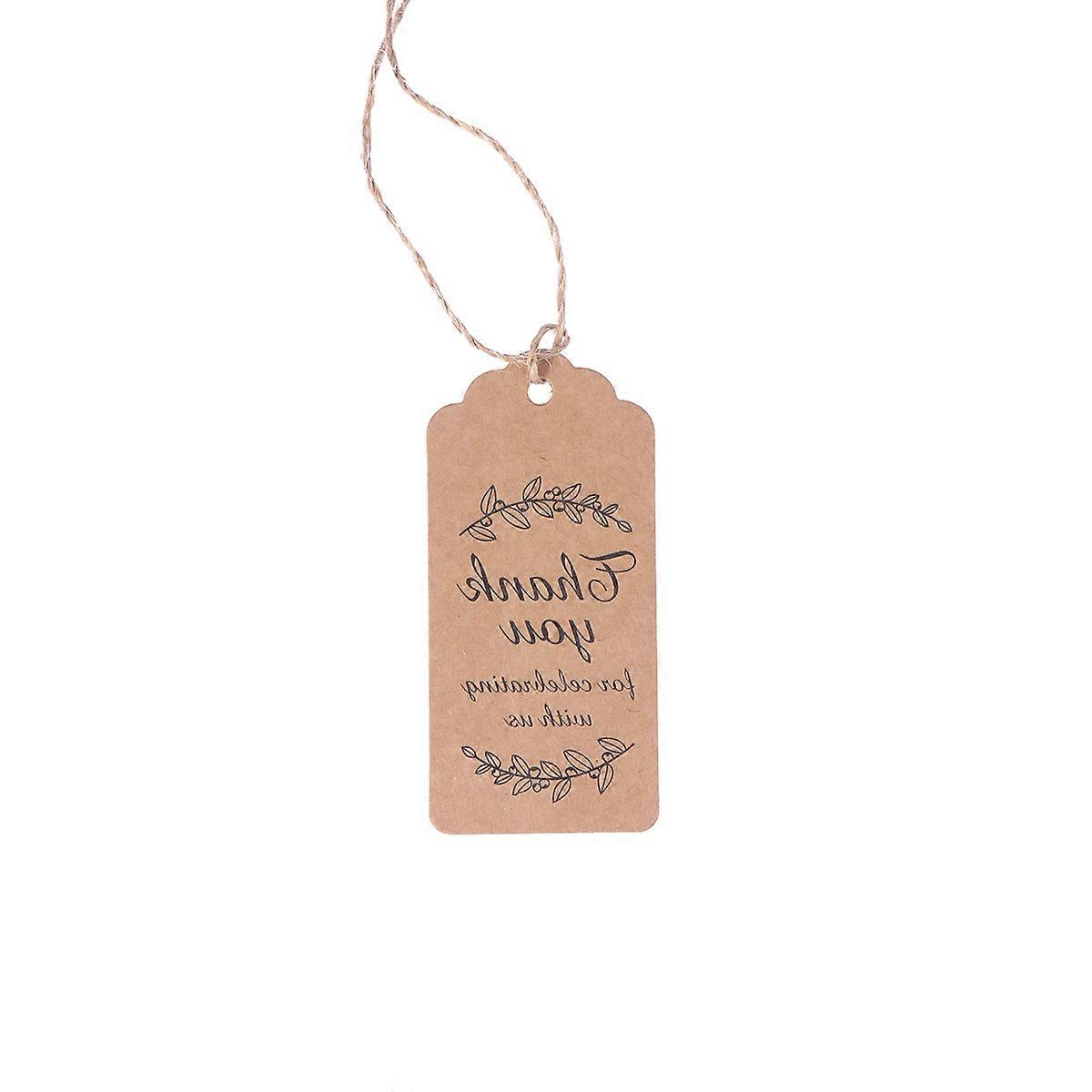 Thank You Notes 101Pcs Brown Kraft Tags with Versatile Usage for Decoration