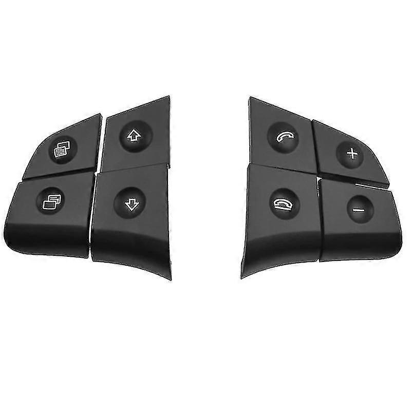 Auto Multifunktions Audio Lenkrad Tastenabdeckung für W164 Gl ML 2006-2009 Schwarz