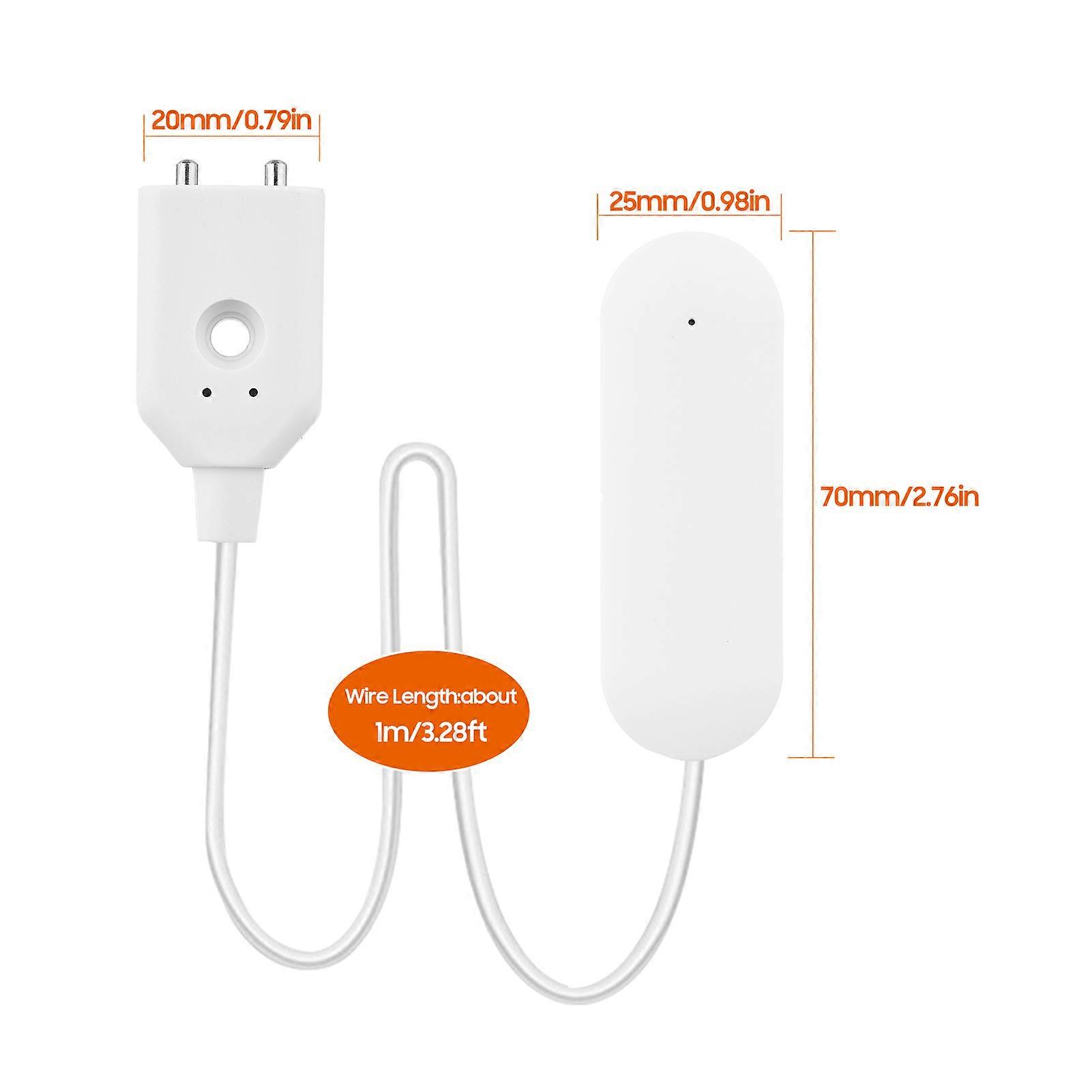 Smart Wifi Water Leakage Detector Water Sensor with APP Control Flood Monitoring Water Level Alarm for Kitchen Bathroom Laundry Room