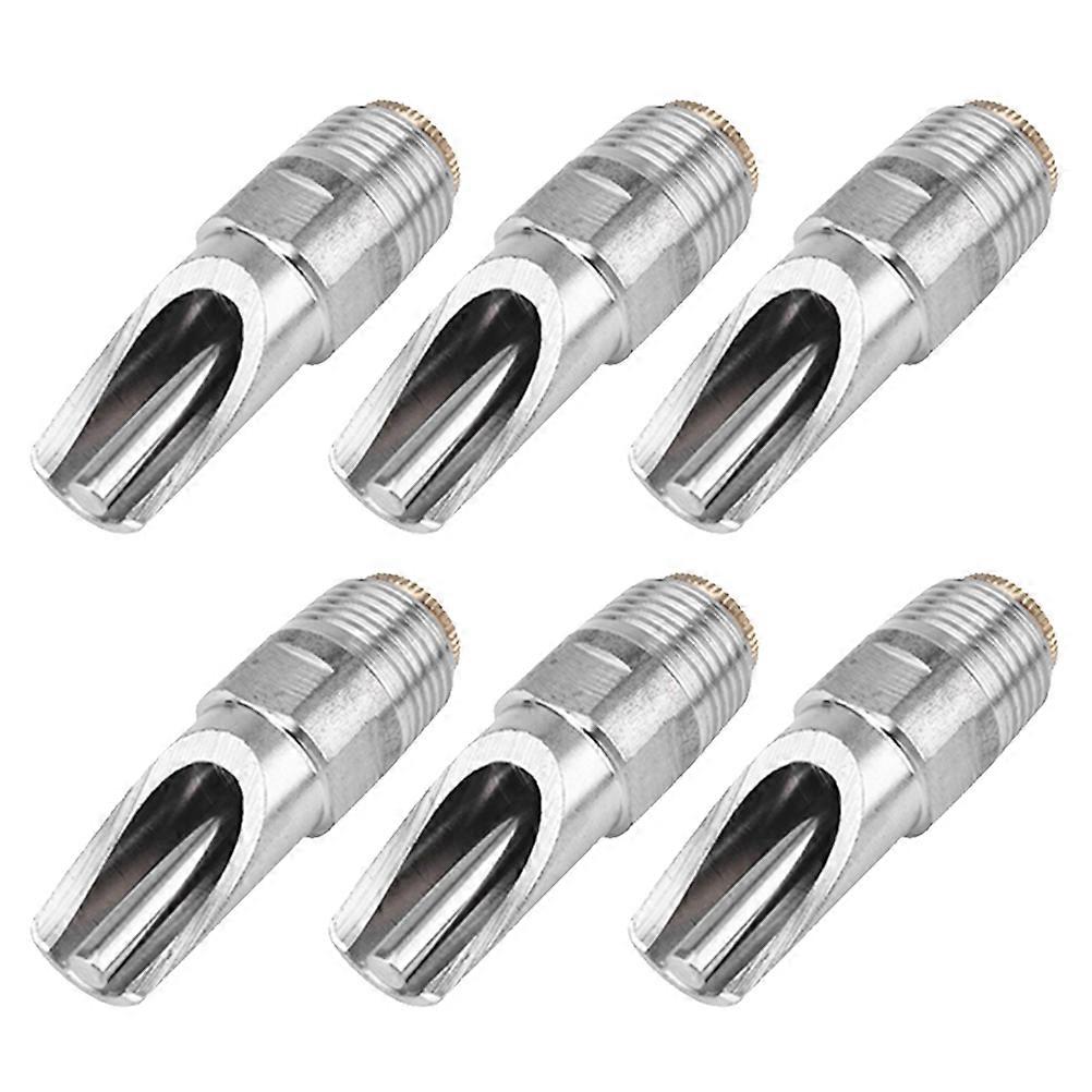 6pcs Stainless Steel Pig Waterer Feeder with Anti Splash Design for Farm Animal Feeding like Pig Cow and Goat