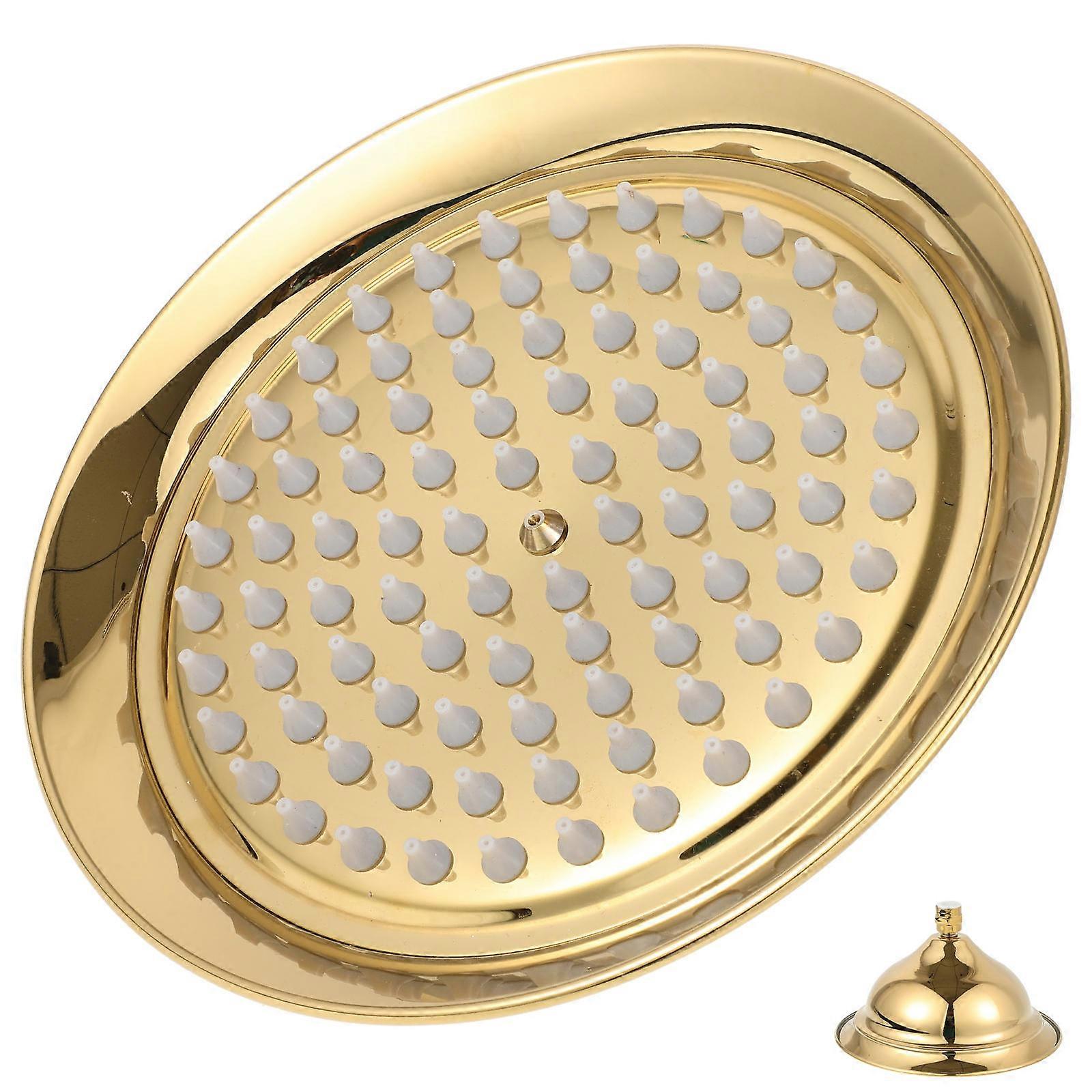 Golden Titanium Shower Head for Easy Installation and Daily Use Spray 7.8 Inches