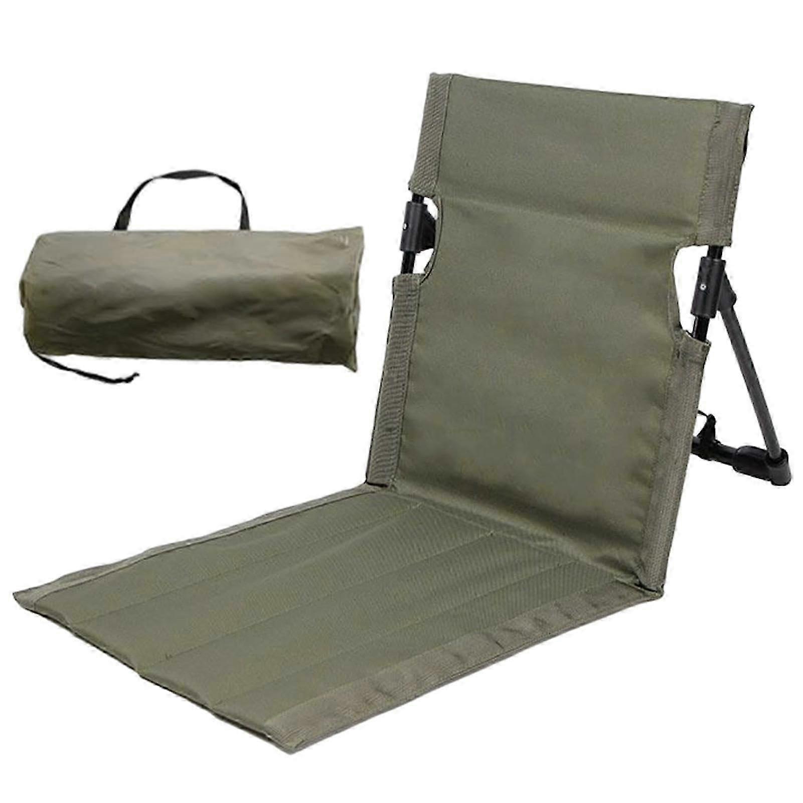Foldable Beach Chair with Backrest for Camping, Picnic, Hiking Green Ref: 3128