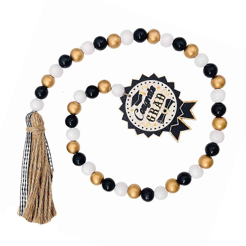 פסטורלי עץ תלוי חרוזים תפאורה ציצית סיום חרוזי עץ חרוז תלייה תפאורה