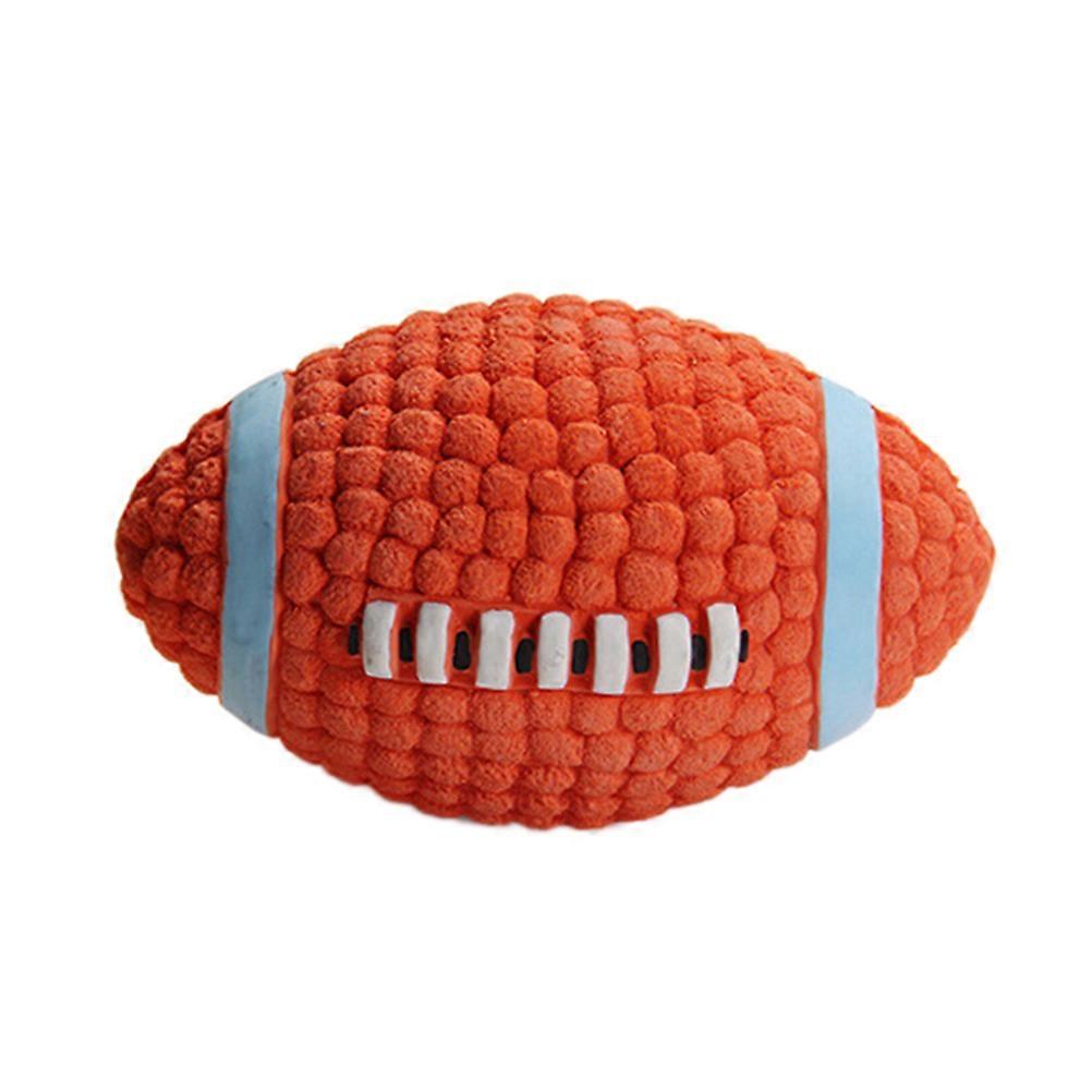 Evcil Köpek Çiğneme Isırık Oyuncak Ses Gıcırtı Rugby Topları Oyuncaklar Evcil Köpek Köpek Diş Eğitim Malzemeleri