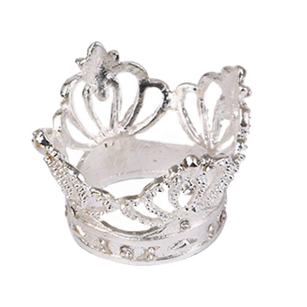Elegant Napkin Holder Crown Napkin Buckle for Celebrative Occasions Restaurant Table Setting Shiny 1Pc