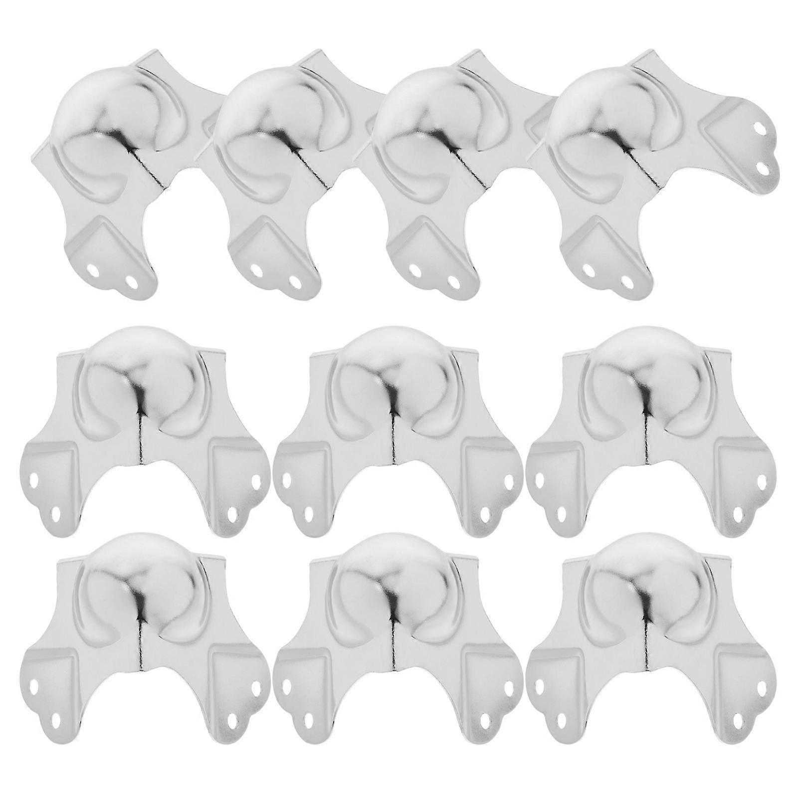 10pcs Flight Case Corner Protectors Iron Ball Edge Guards Right Angle Furniture Hardware for Cases