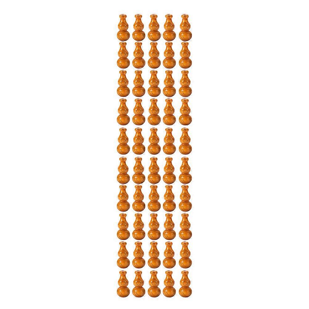 Gourd Bead Door Curtain 50Pcs Decorative Accessory Ideal For Home Decor Themed Parties Elegantly Crafted In Orange Wood