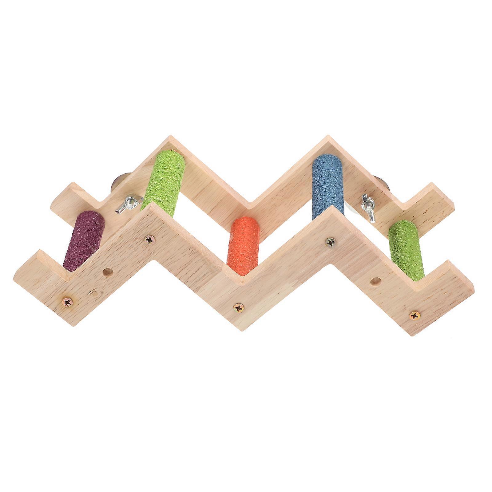 Funny Bird Ladder for Cage Parrot Claw Grinding 1 Set Small Pet Ladder