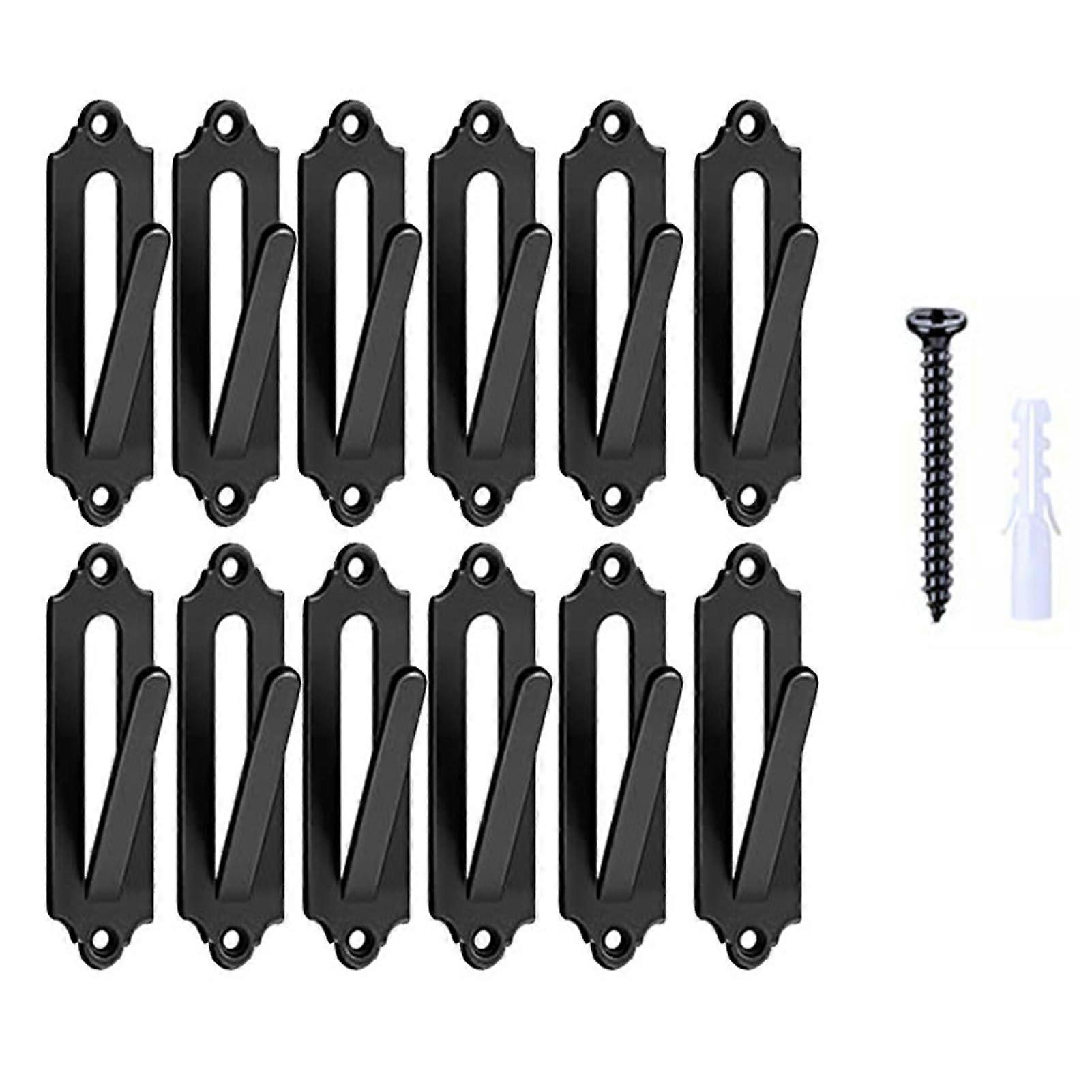 Skull Wall Decor Hanger 12-Piece Set, Stainless Steel, European Mounting, Metal Skull Bell Hanger for Wall Decor
