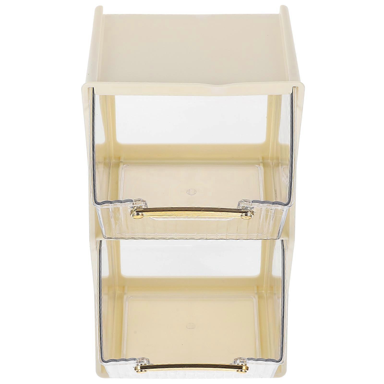 White Plastic Tea Bag Holder with Strong Structure for Kitchen Storage Use 6.5 x 4.3 Inches