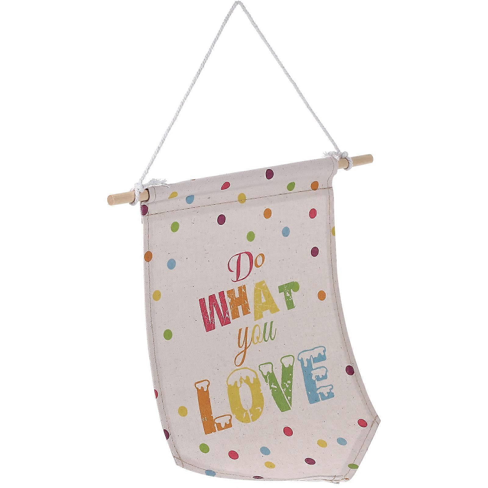 Artistic Triangle Wall Decoration Pendant For Adult Motivational Slogan Display 46x30cm 1 Set