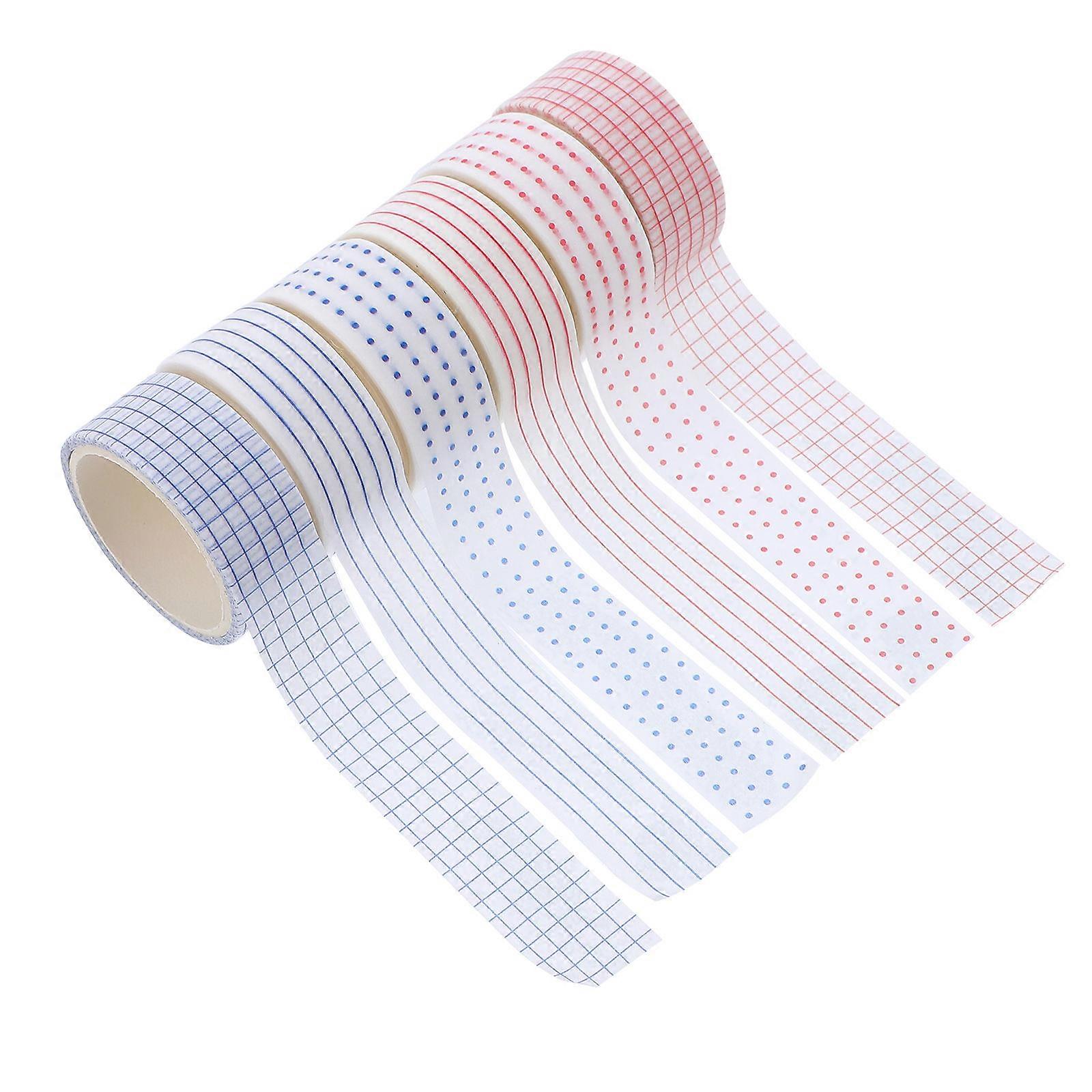 Adhesive Washi Stickers Set For DIY Decoration And Gift Wrapping 6Pack Simple And Beautiful Assorted Color Design Tapes