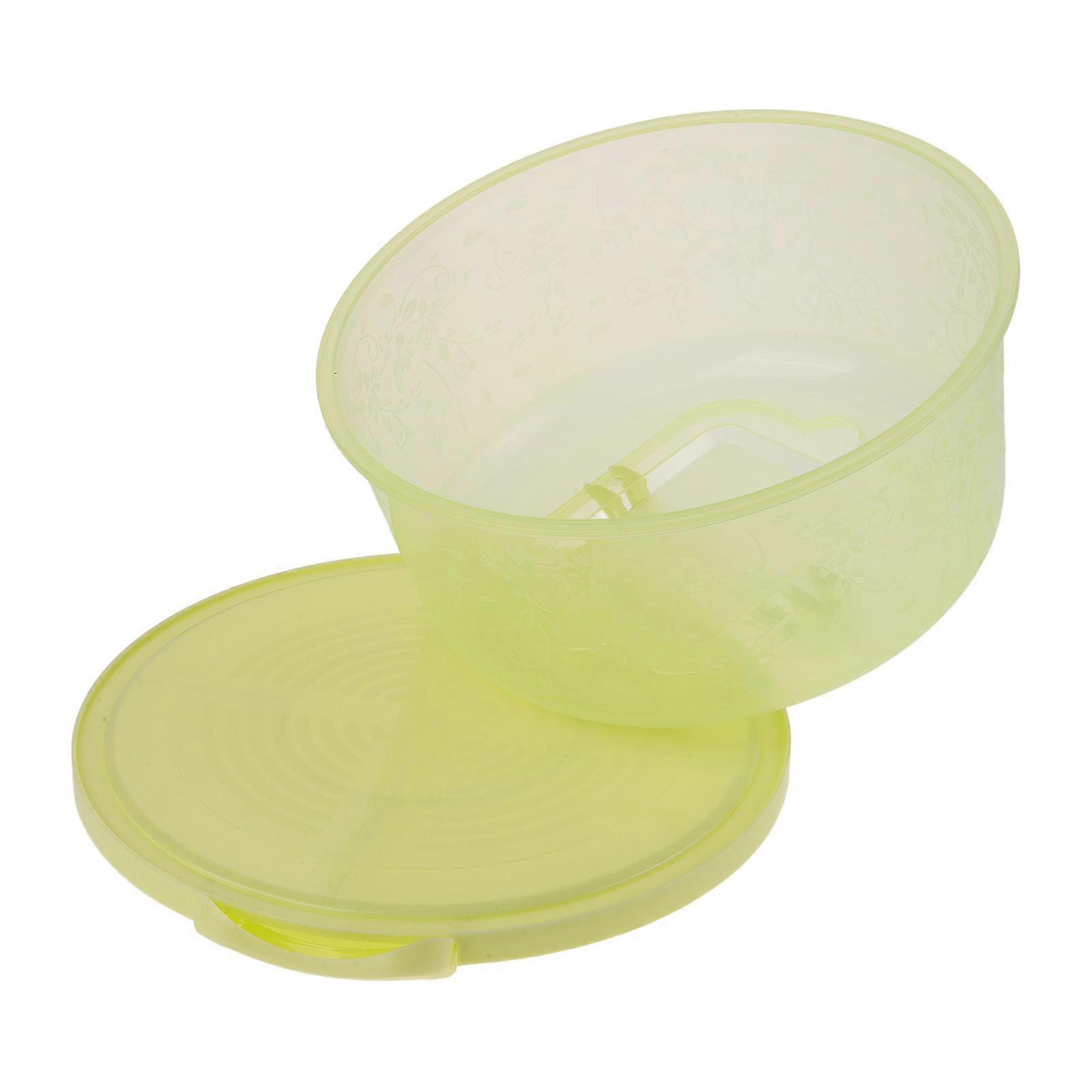 Reusable Green Cake Carrier with Handle for Storage, Semitransparent Plastic, Ideal for Parties and Baking