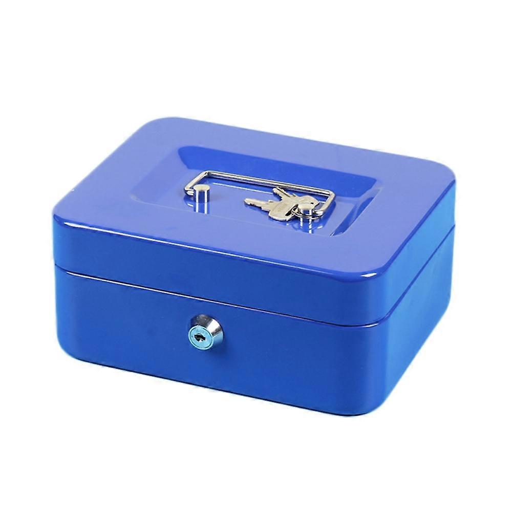 Double Layer Medium Sturdy Cash Box With Removable Tray For Supermarket Cashier 1Pack