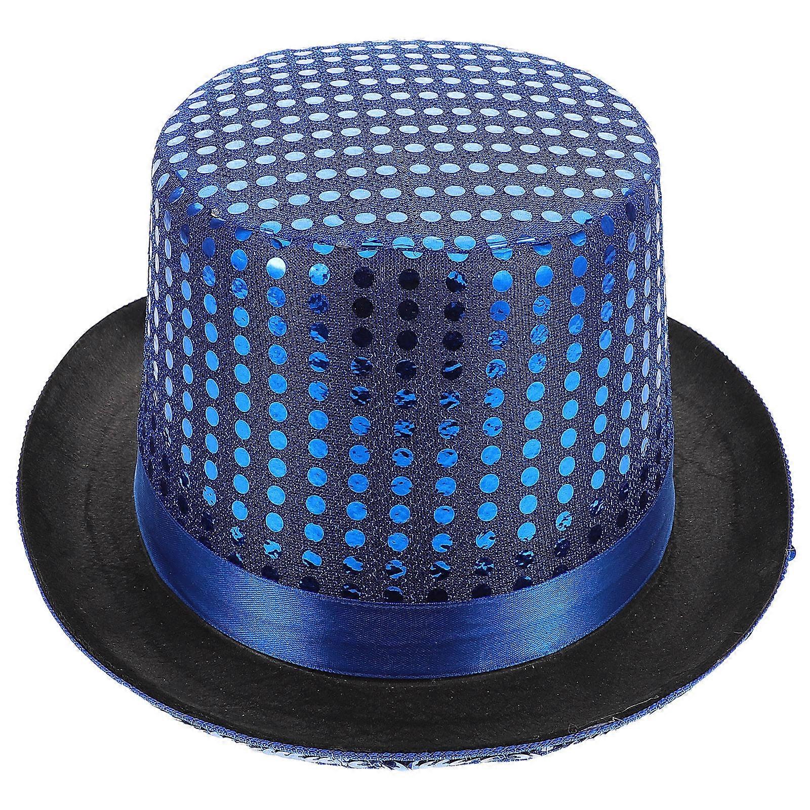 Glamorous Sequin Top Hat for Men Vintage British Style Costume Accessory for Jazz, Cosplay, Festivals and Fancy Dress Breathable Design