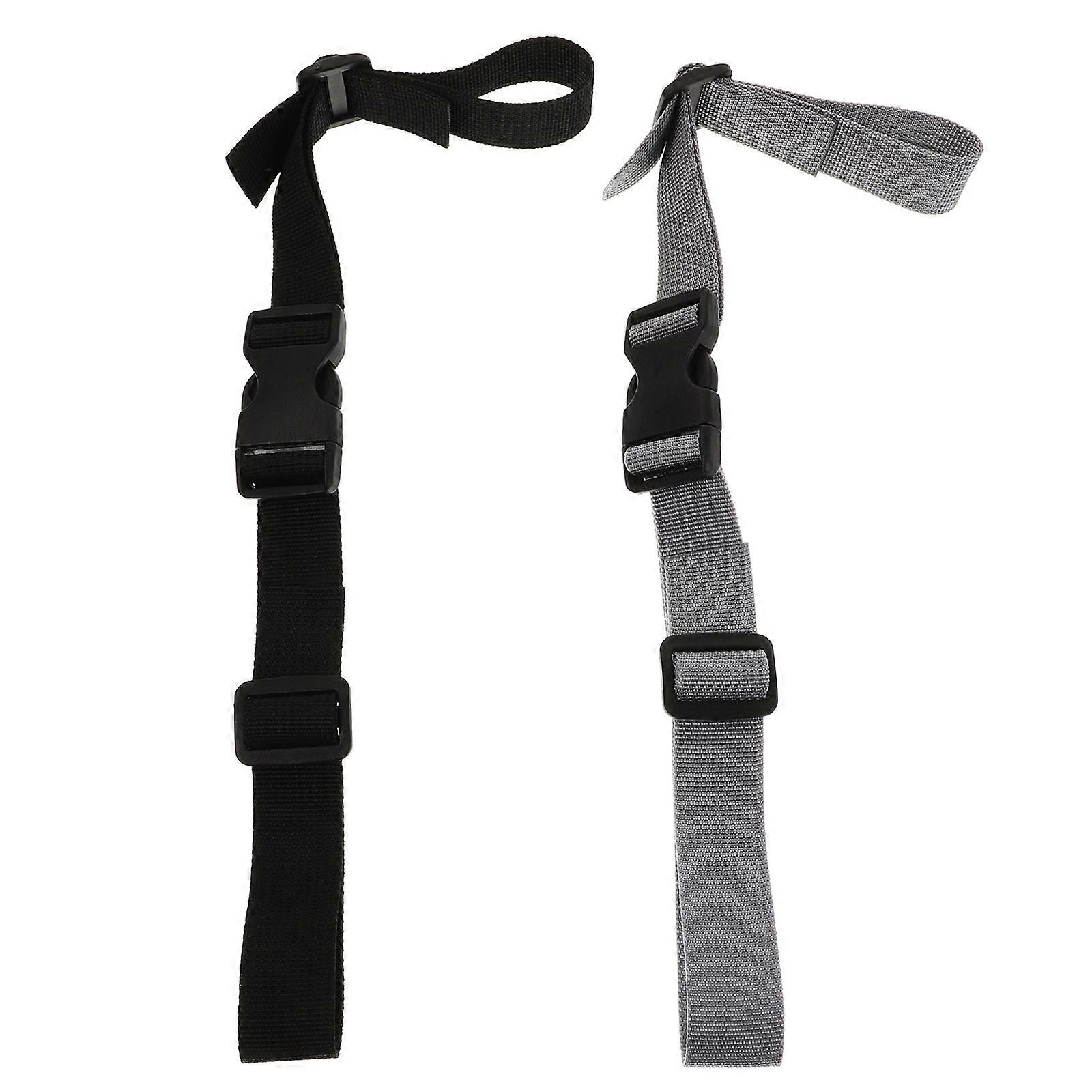 Adjustable Chest Straps For Children'S Backpacks With Anti-Slip Technology Black For School Use 2Pcs