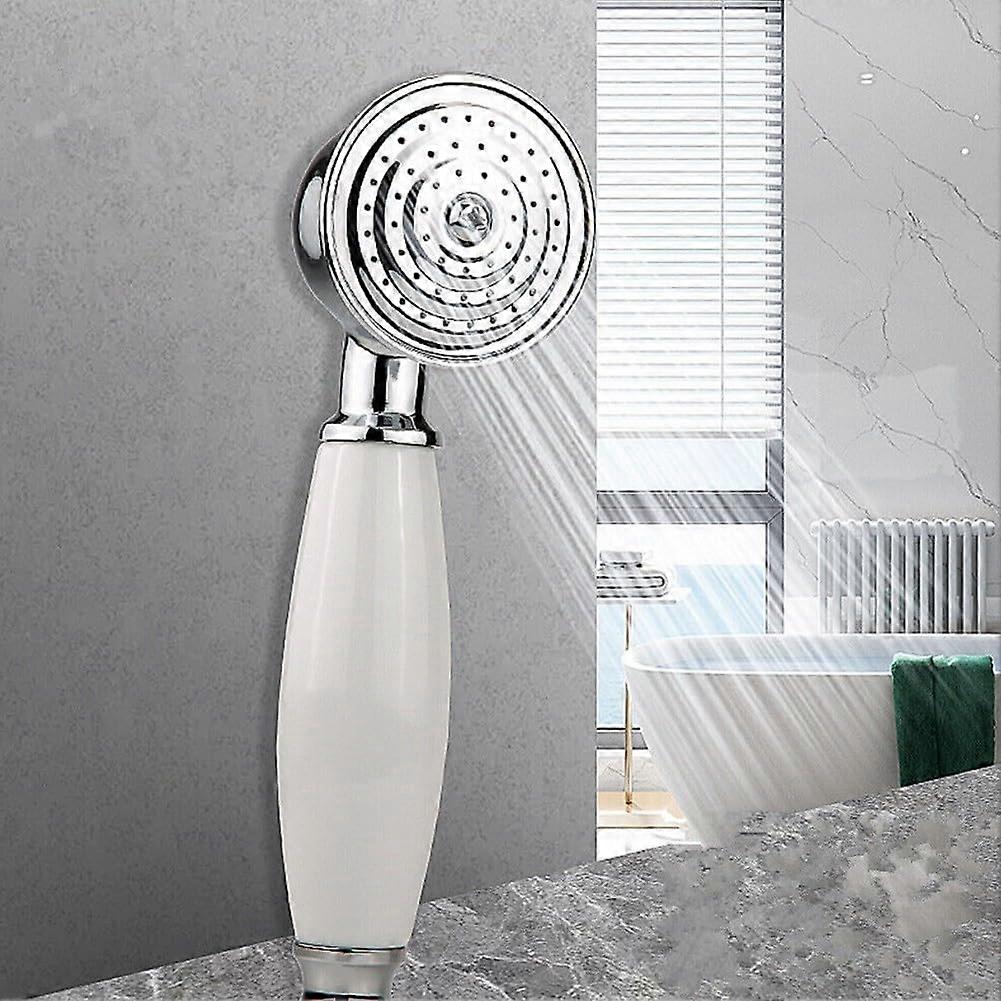 Vintage Handheld Shower Head, Portable Shower Nozzle, Replacement Chrome Separable Washroom Shower Nozzle Classic