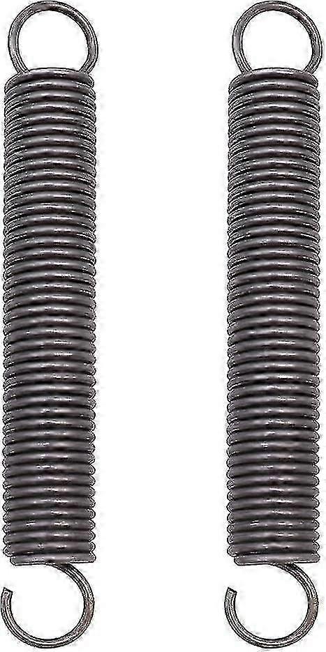 2 Pieces Extension Spring Steel Extended Compressed Double Hook 2x18x150mm