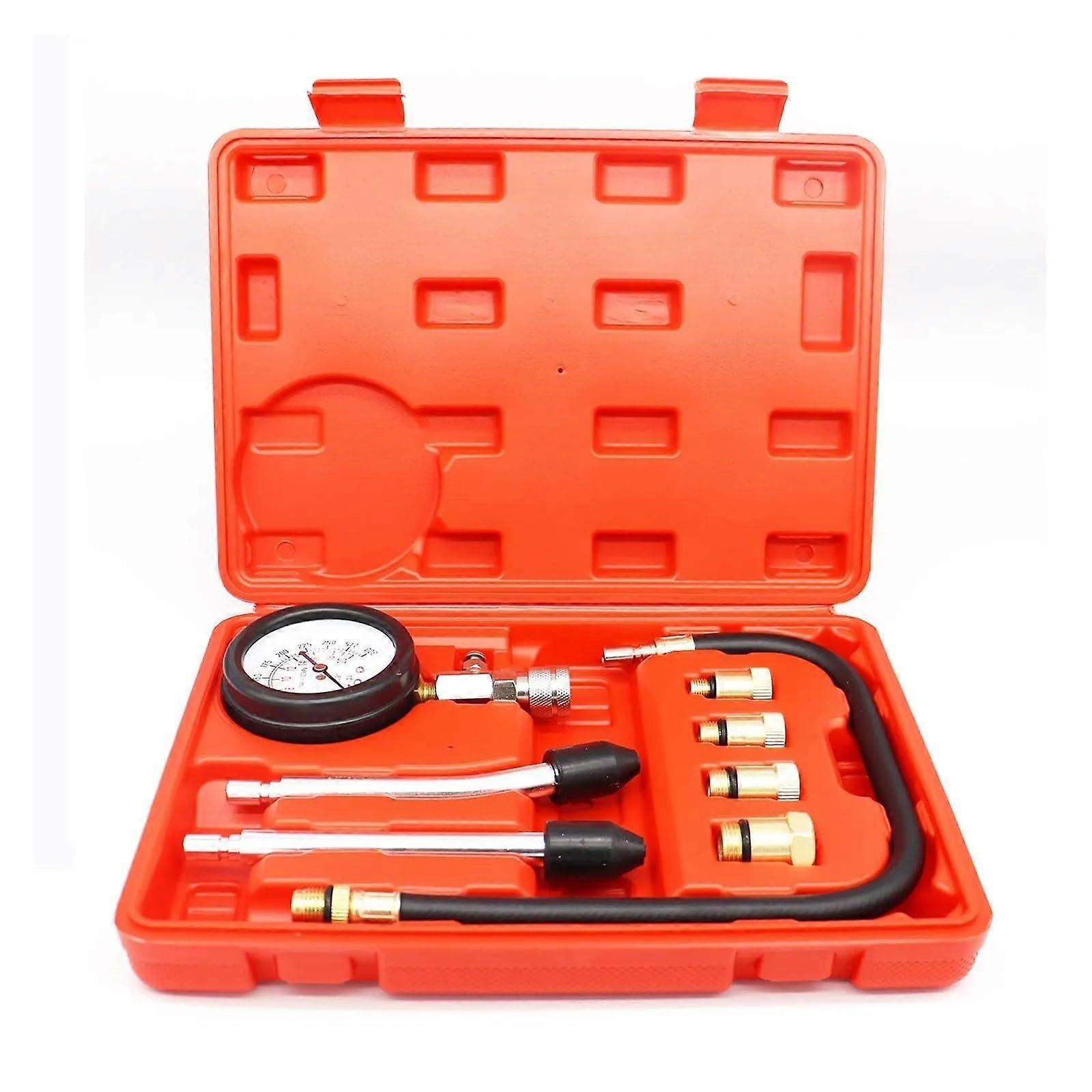 Compression Tester for Gasoline Engines with M10,M12,M14,M18 Adapters