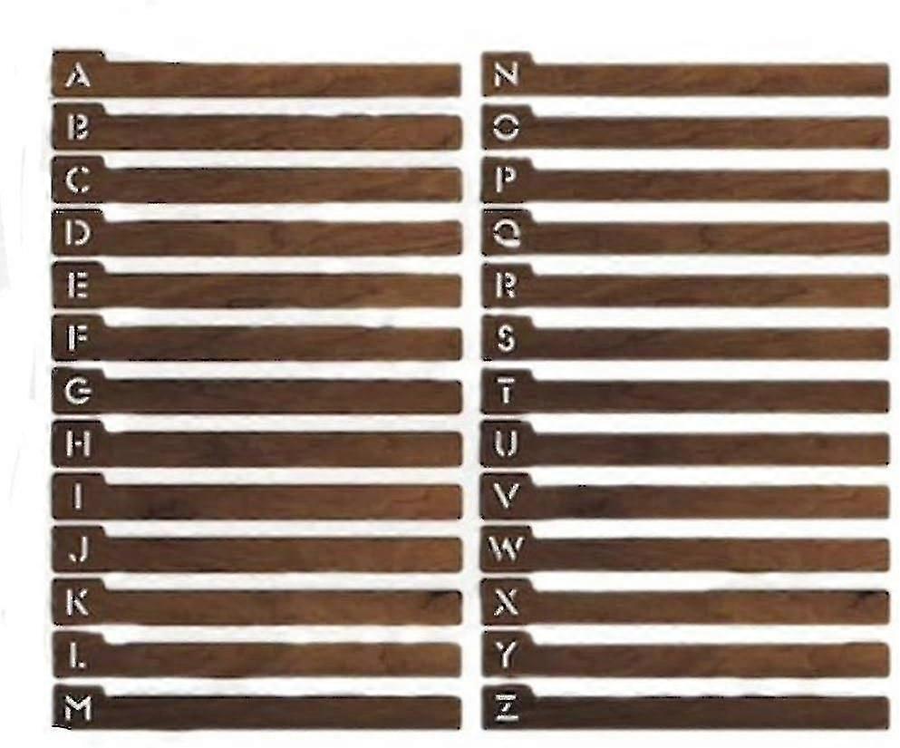 فواصل سجل الفينيل ، فواصل أبجدية سجل الفينيل ، فواصل سجل الفينيل مع علامات التبويب ، فواصل سجل خشبية- hhny