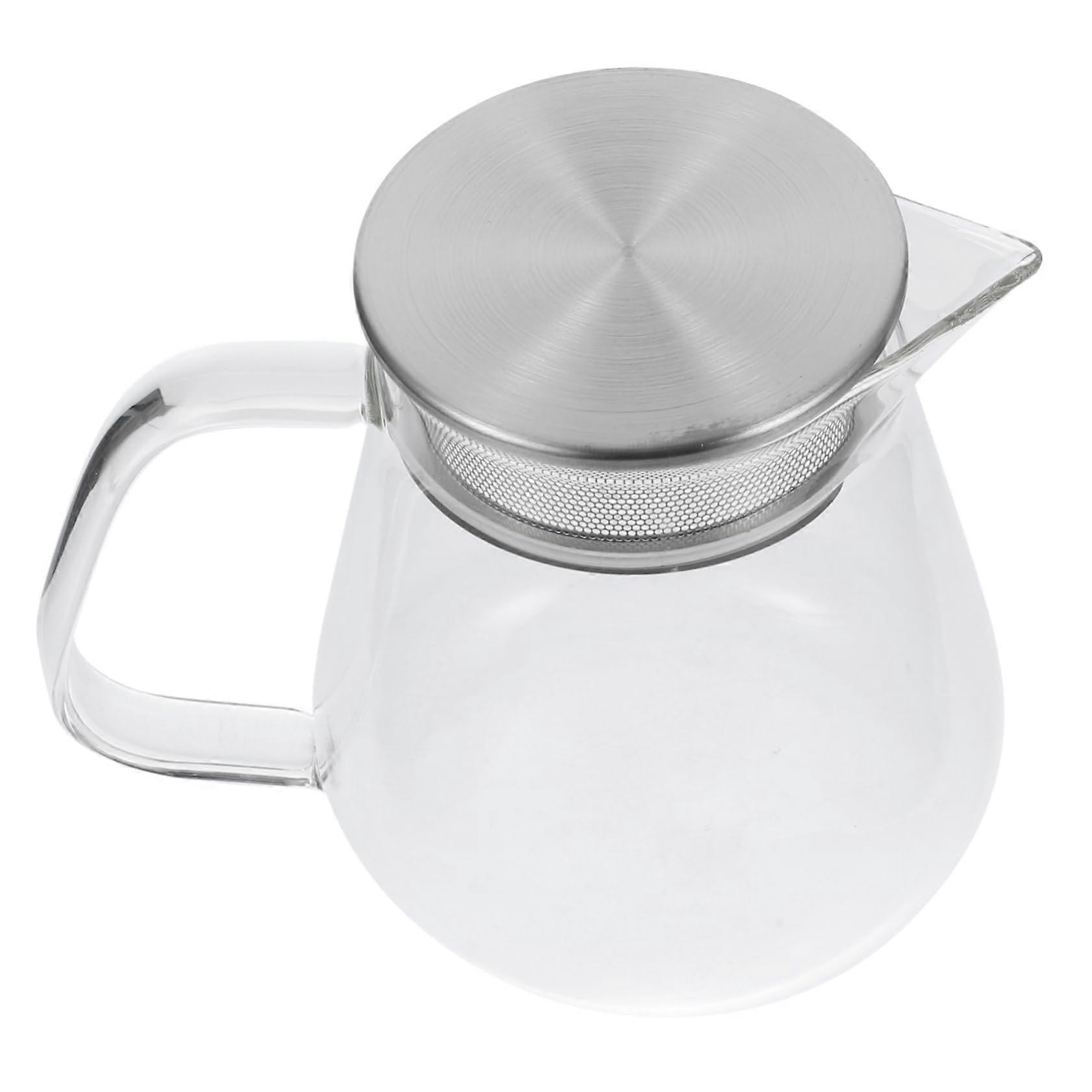 Heat-Resistant Glass Teapot With Small Handle Borosilicate For Loose-Leaf Tea Home And Tearoom Use Multifunctional Pot