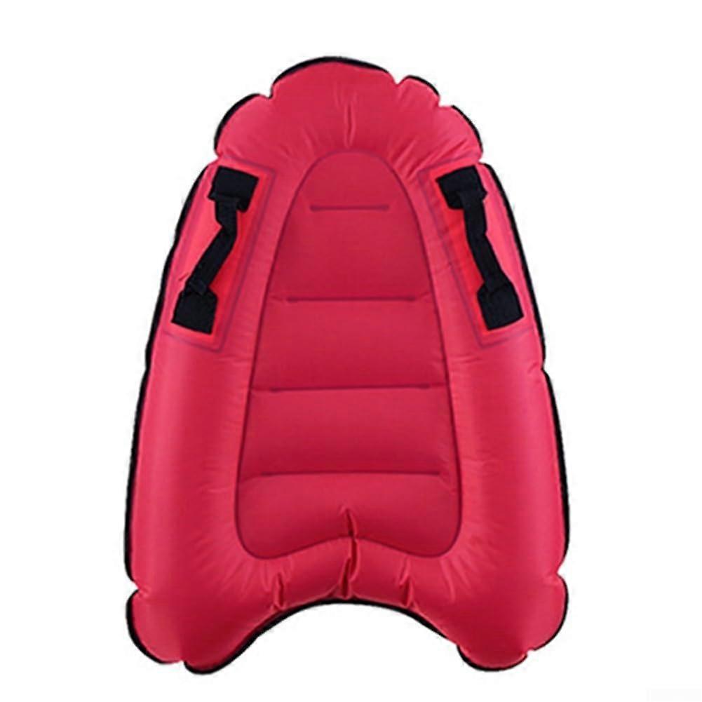 Portable Inflatable Kickboard for Children, Red Safety Floats for Pool and Beach Activities, Lightweight, Durable Design