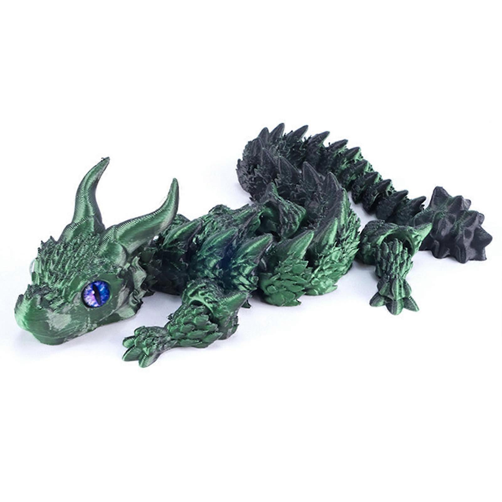 3D Printing Cute Dragon Model Articulated Dragon Tabletop Decor Decompression