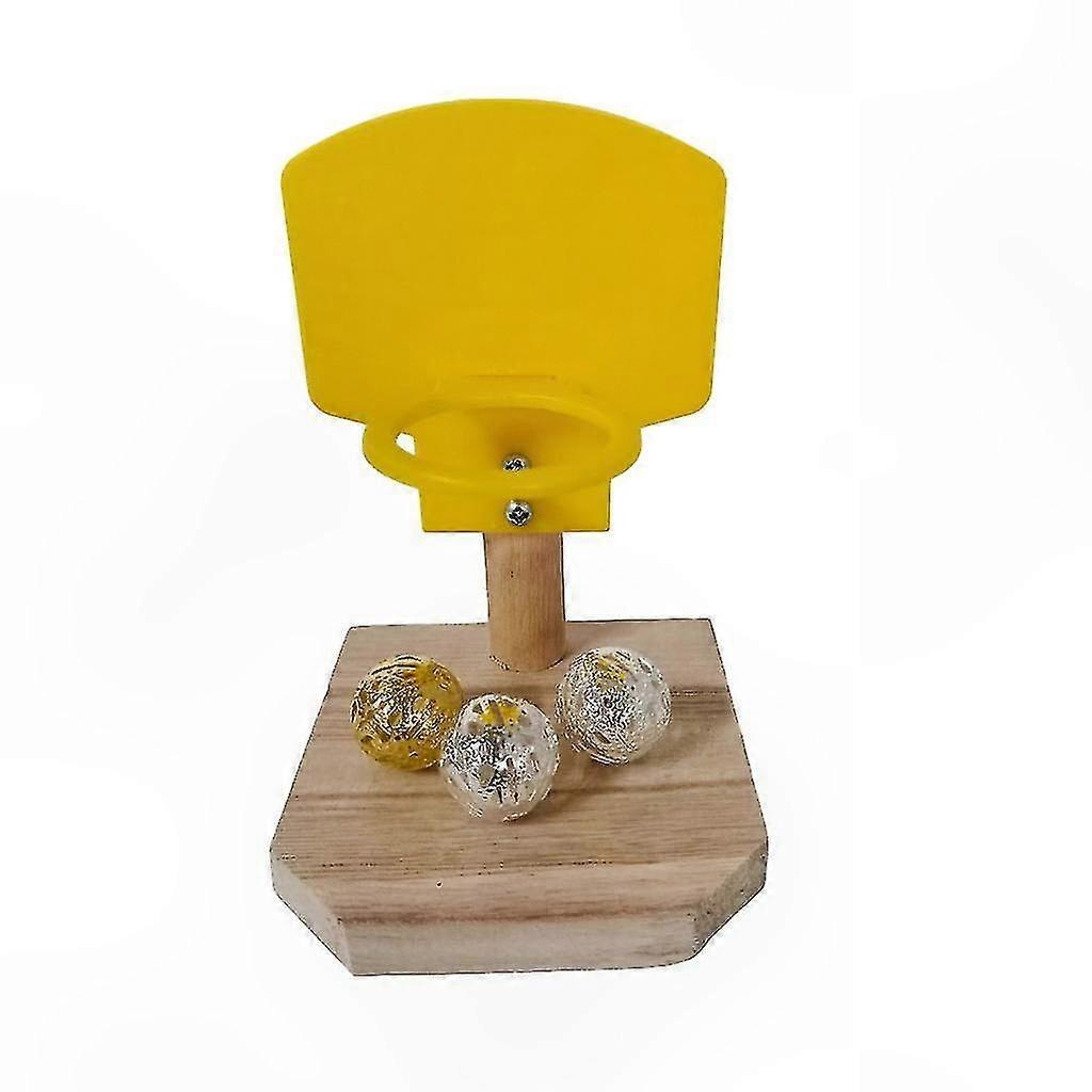 Mini Basketball Game for Parakeets - Interactive Bird Toy for Intelligence Training and Fun Play