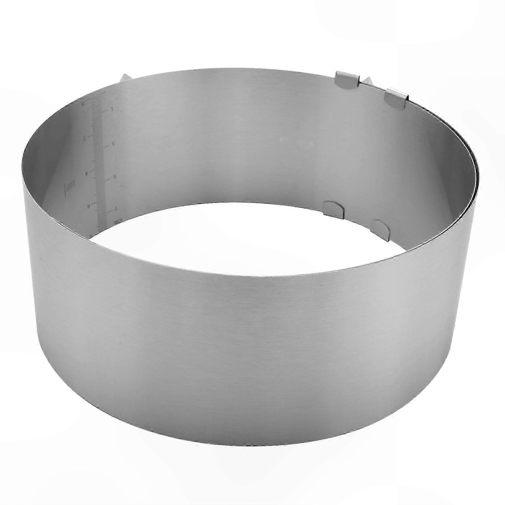 Adjustable 6-12 Inch Stainless Steel Cake Ring for Baking and Decorating
