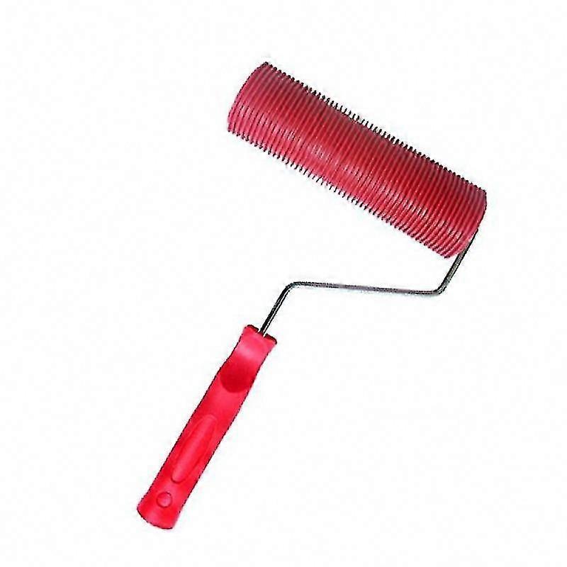 1pc Straight Grain Pattern Paint Roller for Smooth Wall Finishing