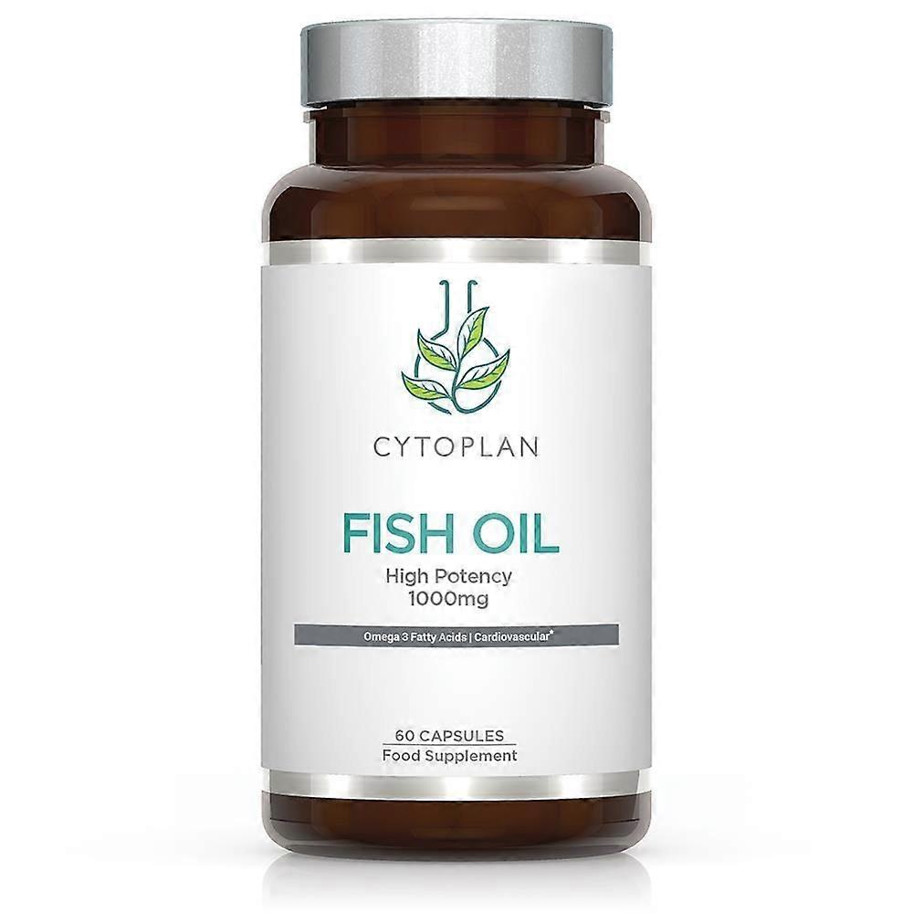 Cytoplan Fish Oil: High Potency Omega 3 EPA/DHA 60 Capsules - 2 Pack