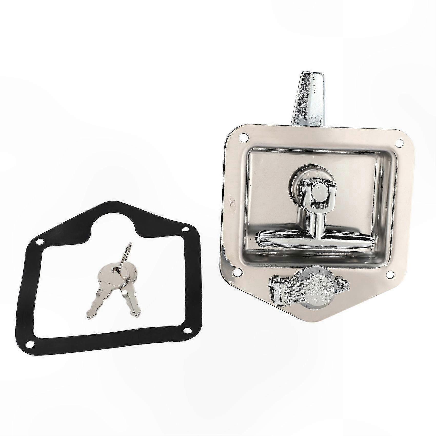 T-Shape Folding Handle Lock Kit for Toolboxes, Electrical Cabinets, Truck and Trailer Storage Solutions