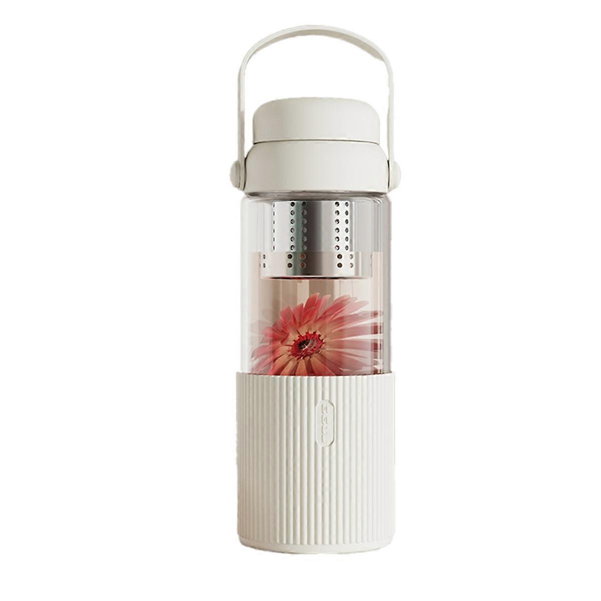 520ML Transparent Glass Coffee Mug with Lid,Multi-Use Drinkware for Coffee,Tea,Includes Tea Filter,Ideal for Home A