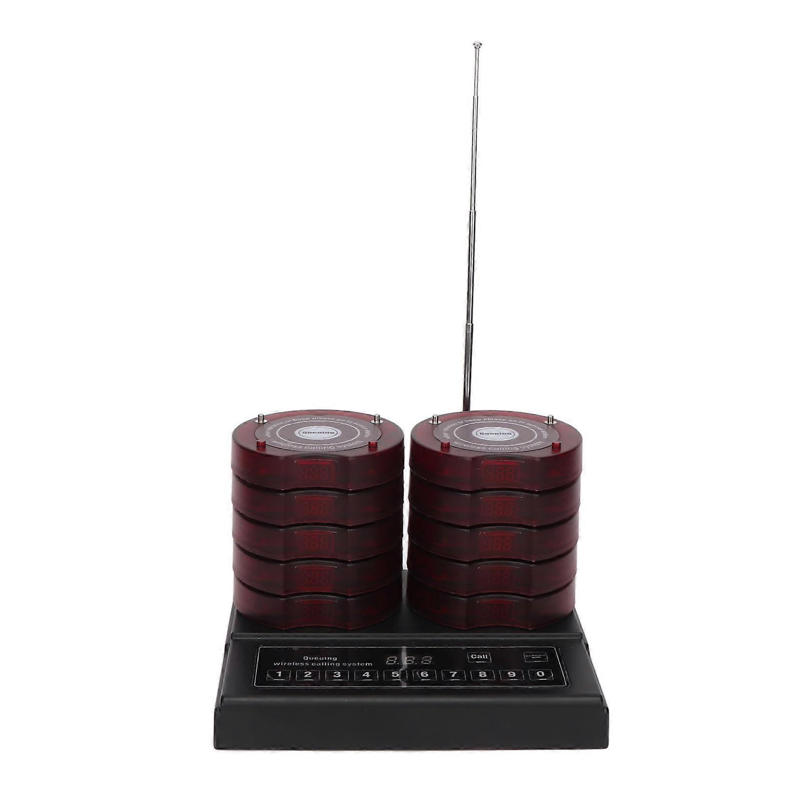 Wireless Calling System SU 668T 1-10 Units 999 Channels Plug & Play