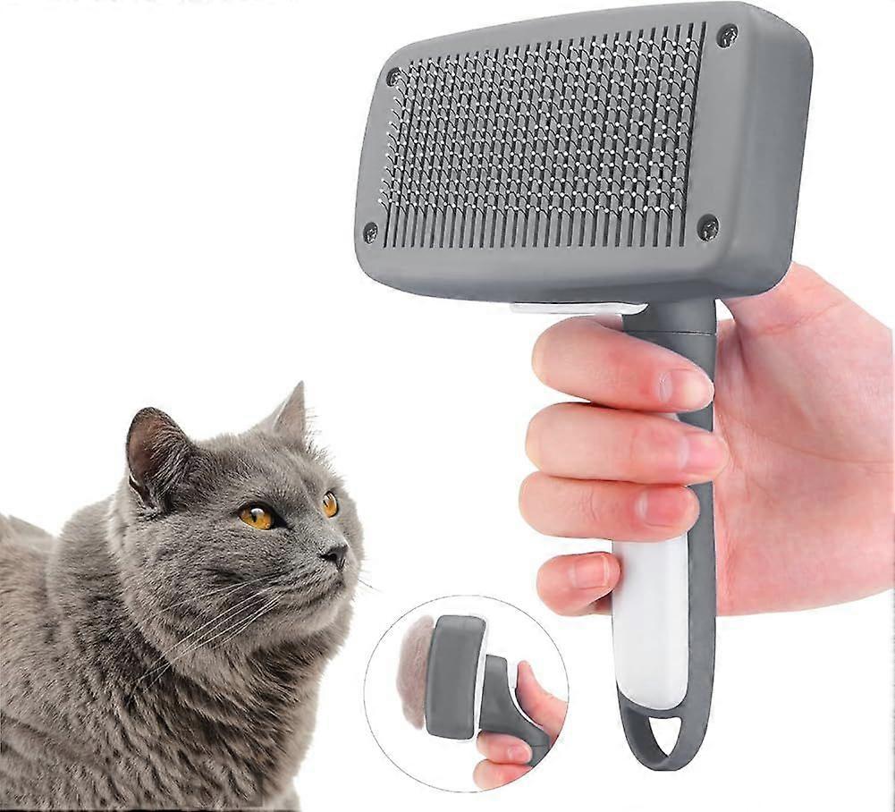 Metal pet comb, double-sided brush for pet grooming