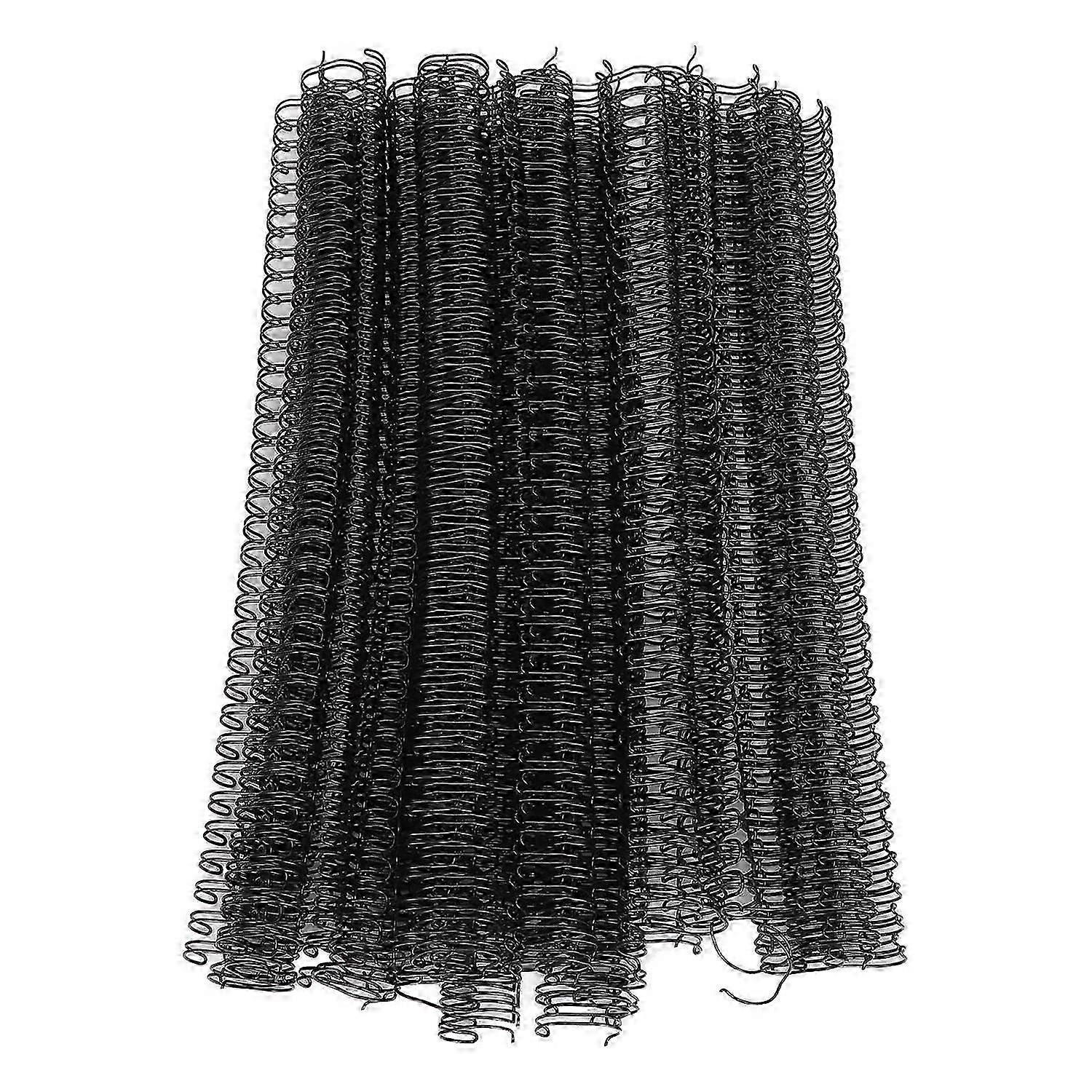 100PCS A4 Binding Wire 1/2in Diameter 34 Double Loop 3:1 Pitch Nylon Coated Iron Wire Binding Spine