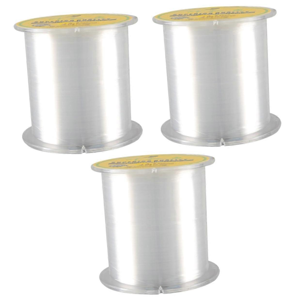 Fishing Line Fluorocarbon Clear Monofilament Size 5 3 Pack