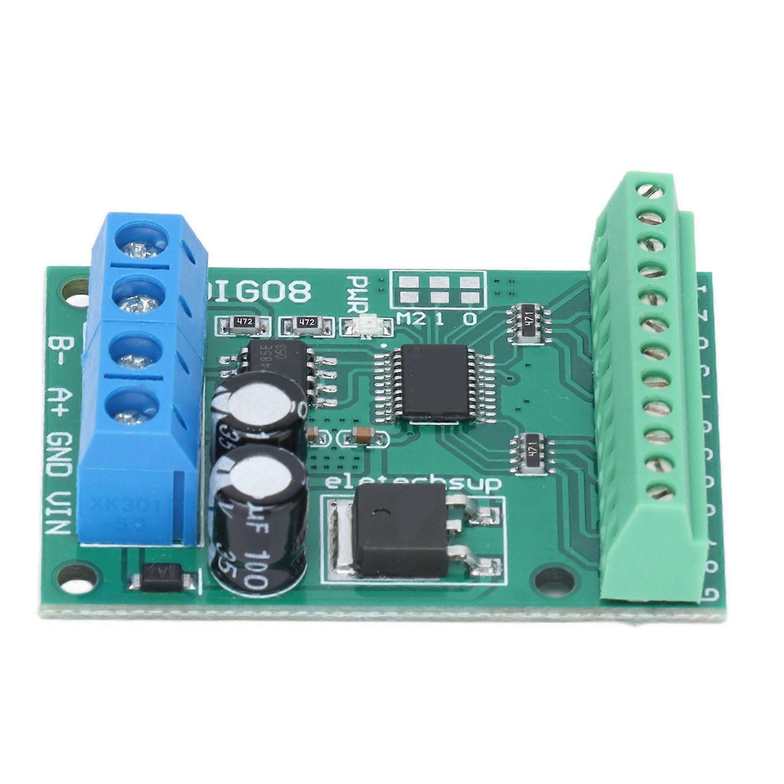 Input Output Control Module 8 Channel 9600BPS RS485 TTL Controller Board N4DIG08With Terminal 