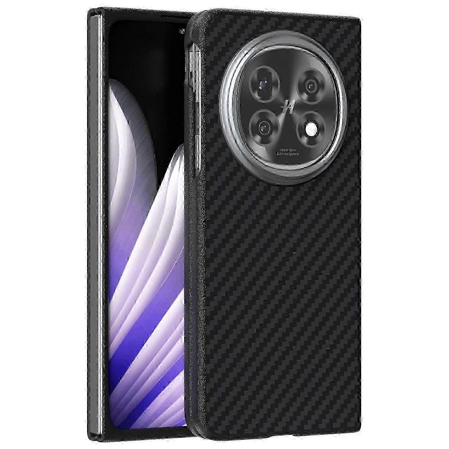 For Oppo Find N5 5g Magnetic Case Carbon Fiber Texture Back Cover With Magsafe Compatibility