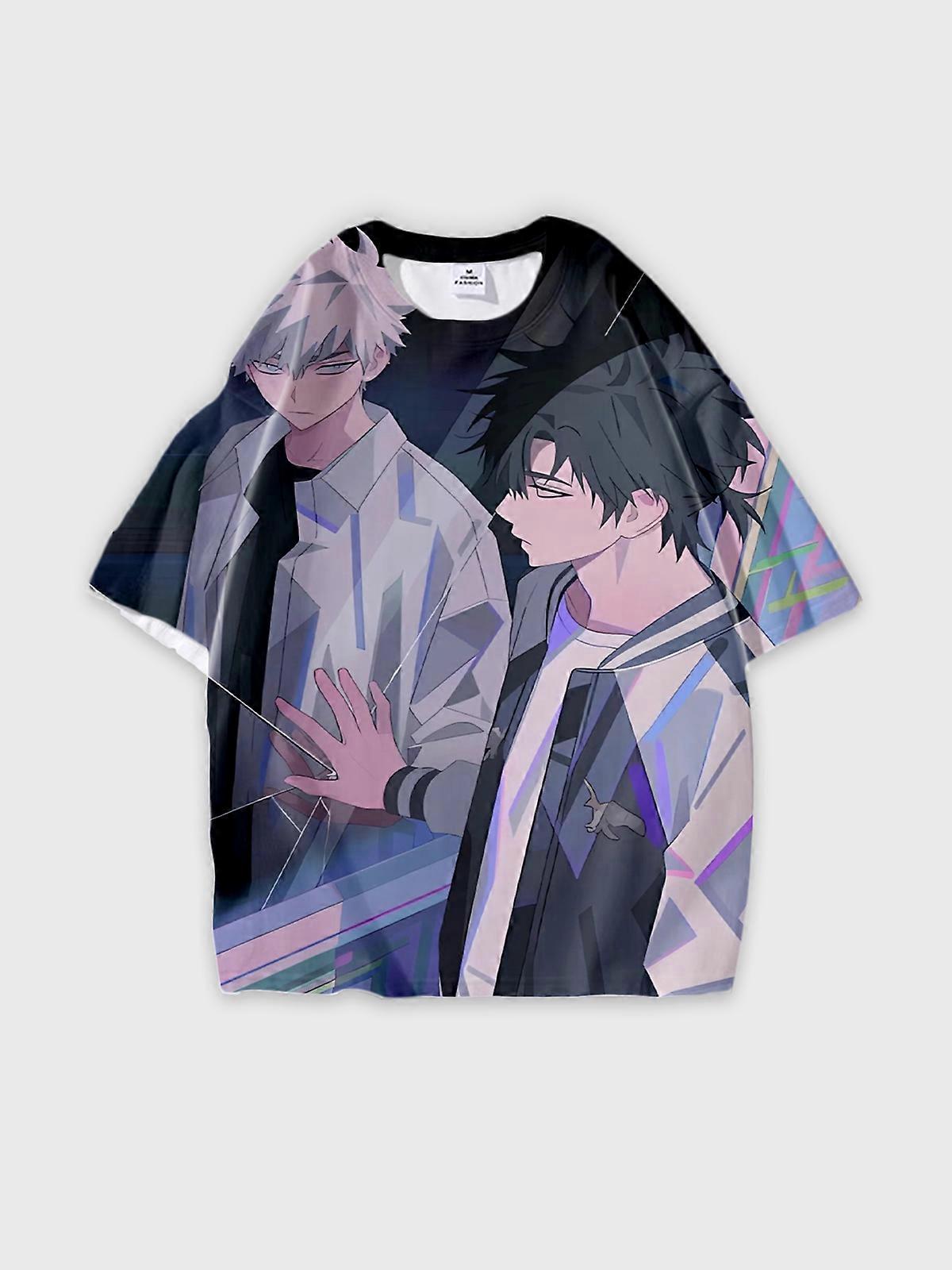 T-Shirt Short Sleeve Round Neck, Summer Casual Loose Graphic Tee, Unisex The Link Click W887