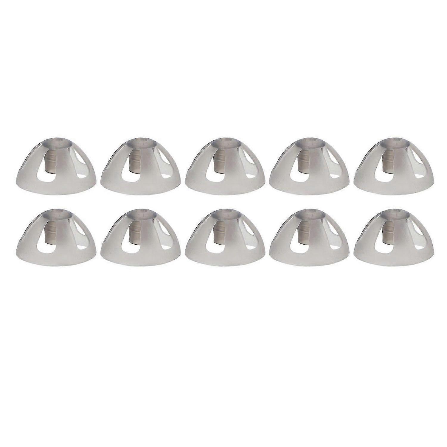 2025 Latest Model 10 Pcs Hearing Aids Dome Soft Open Domes Black Layer Replace...