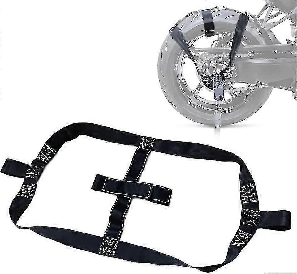 Universal Motorcycle Wheel Strap for Secure Bike Transport & Storage