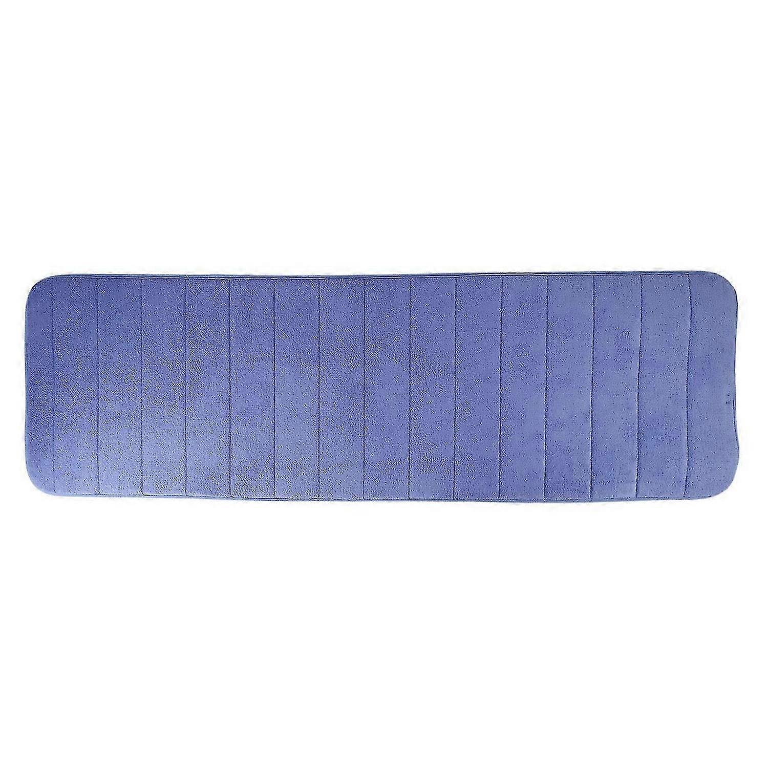120x40cm Absorbent Nonslip Memory Foam Floor Mat Carpet Dark blue