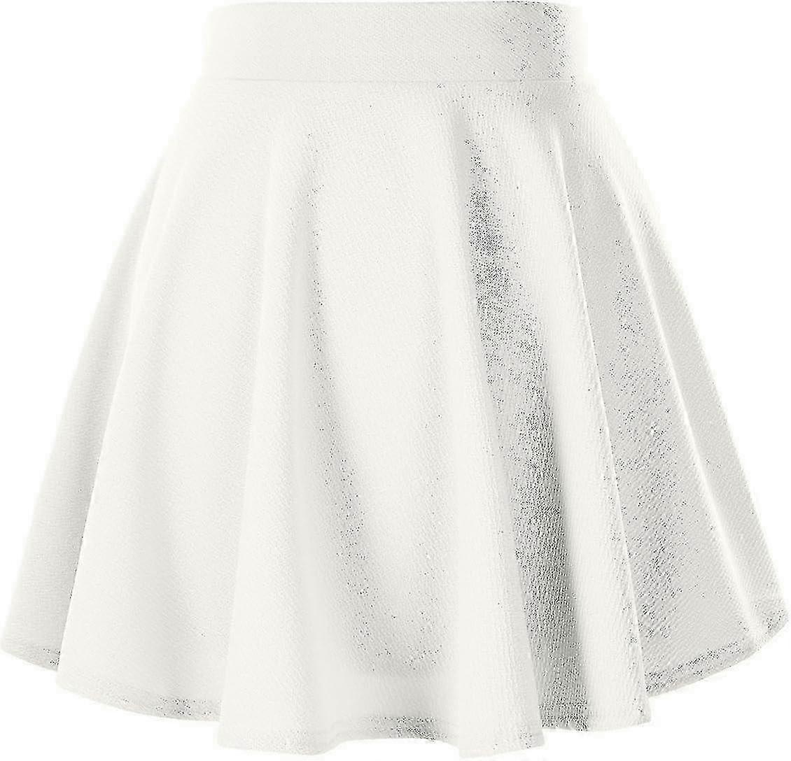 Women's Basic Versatile Stretchy Flared Casual Mini Skater Skirt