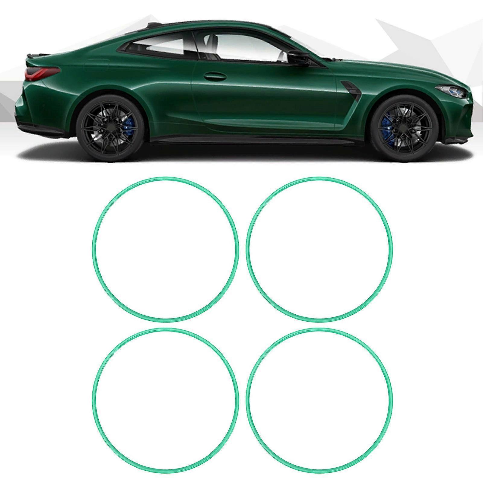 4Pcs 19 Inch Green Wheel Rim Protector Ring Scratch Guard Trim